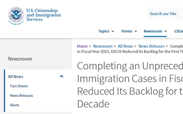 「美国移民」美国移民局2023财年年终总结